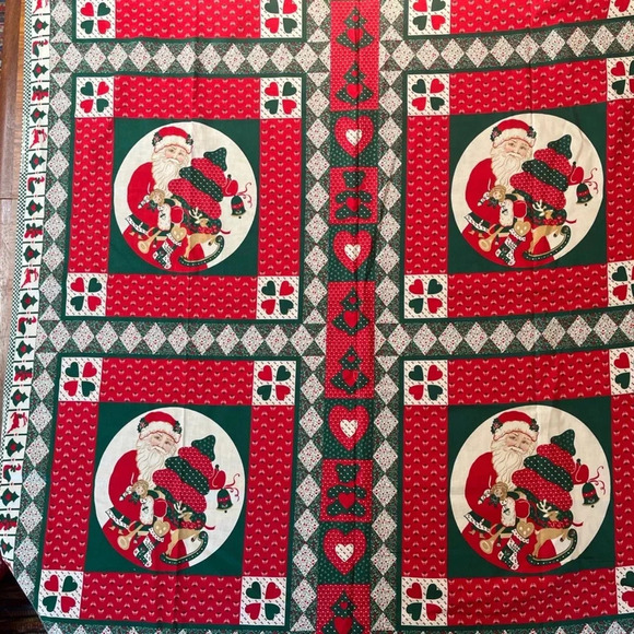 Lot Of Two Springs QUILT SQUARES Christmas Fabric 6536/6534 Cut & Sew 45"x35" - Picture 10 of 14